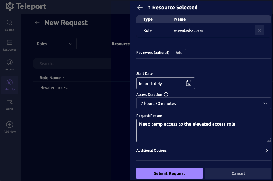 Create Access Request
